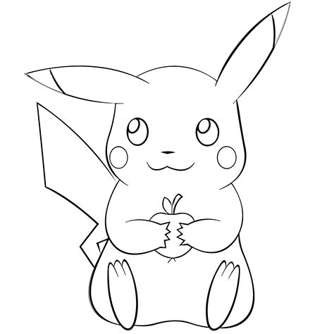 pikachu coloring page|Pikachu Coloring Pages (Free Printables for All Ages)